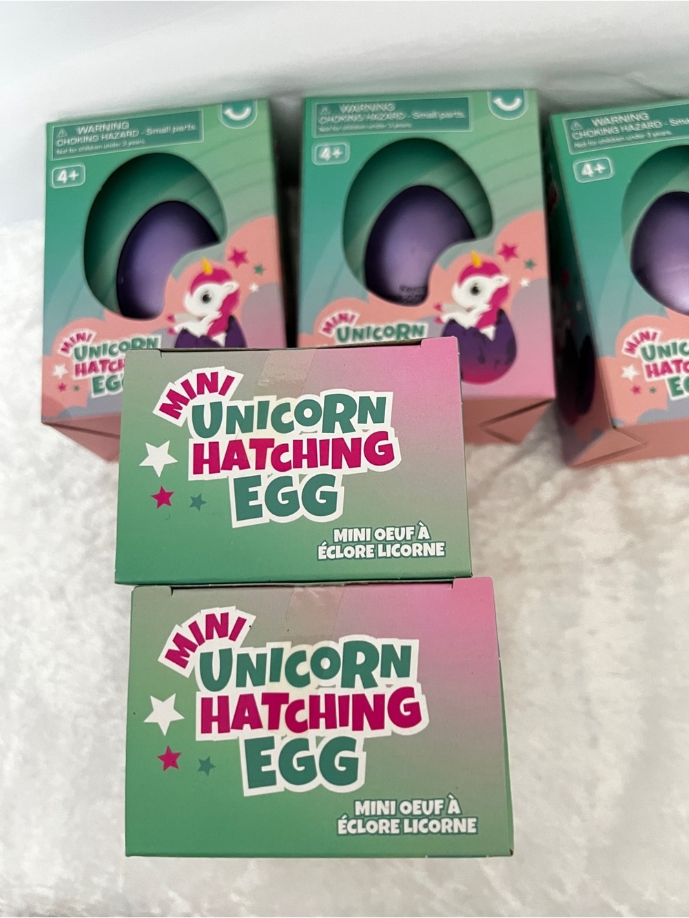 Lot of 6 Mini Unicorn Hatching Egg Toys Purple Kids Party Favors Ages 4+ Kids - Picture 3 of 9